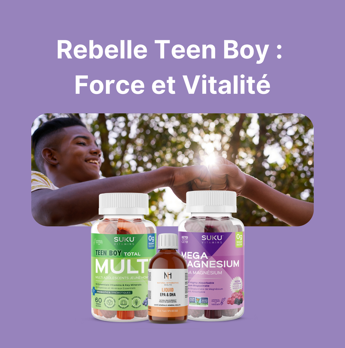 Rebelle Teen Boy : Force et Vitalité