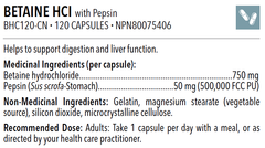 Betaine HCl with Pepsin