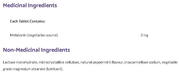 Melatonin · 3 mg