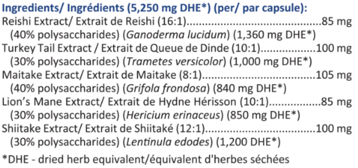 Mycoplex 5250 (Complexe de champignons médicinaux)